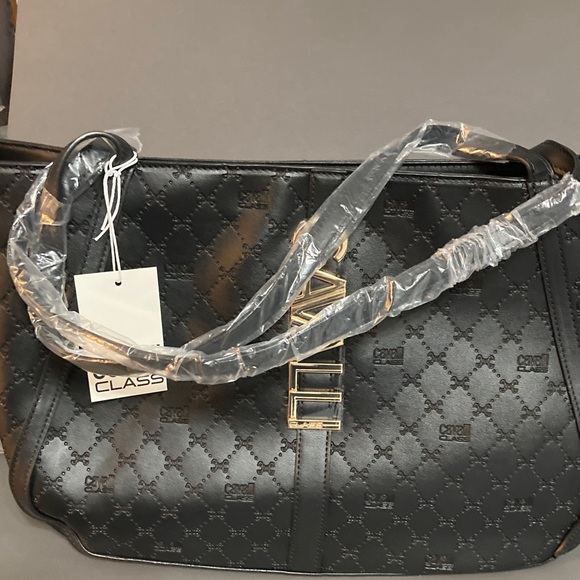Cavalli Class Black Shopper bag - Picture 6 of 9